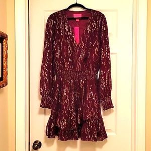 NWT Lilly Pulitzer Cristiana Long Sleeve Silk Dress